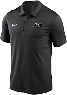 Nike Colorado Buffaloes Mens Black Victory Primary Logo Short Sleeve Polo