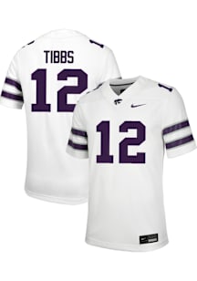 Jaron Tibbs  Nike K-State Wildcats White Football NIL Road Football Jersey