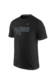 Nike North Texas Mean Green Black Tonal Mascot Short Sleeve T Shirt