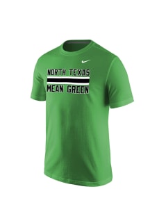 Nike North Texas Mean Green Green Stripes Short Sleeve T Shirt