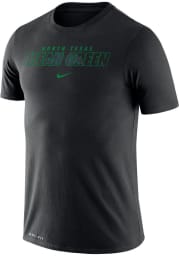 Nike North Texas Mean Green Black Open Type Short Sleeve T Shirt