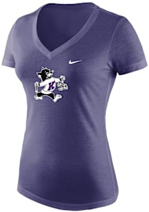 Nike K-State Wildcats Womens Purple Varsity Willie Track and Field Short Sleeve T-Shirt