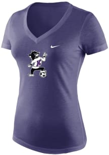 K-State Wildcats Purple Nike Varsity Soccer Short Sleeve T-Shirt