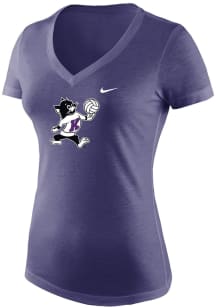 K-State Wildcats Purple Nike Varsity Volleyball Short Sleeve T-Shirt