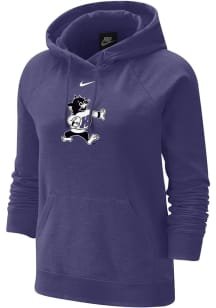 Womens K-State Wildcats Purple Nike Varsity Football Hooded Sweatshirt