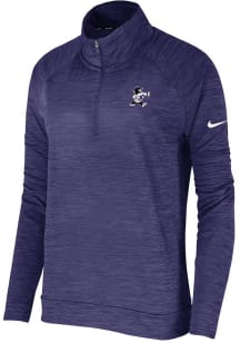 Womens K-State Wildcats Purple Nike Varsity Football Qtr Zip Pullover