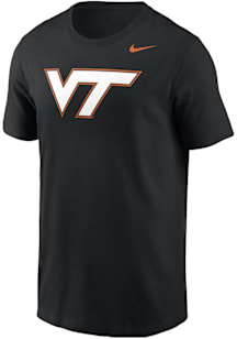 Nike Virginia Tech Hokies Black Core Short Sleeve T Shirt