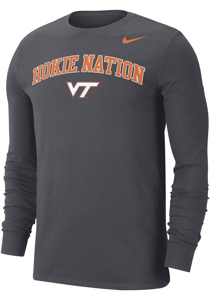【IONSEOUL】 Virginia Fleece Long Sleeve T-Shirt 4JH579 Virginia_Tech_Men_s_Team_Issue