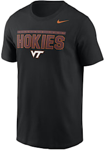 Nike Virginia Tech Hokies Black Core Short Sleeve T Shirt