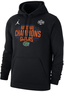 Nike Florida Gators Mens Black 2025 Mens Basketball National Champions Long Sleeve Hoodie