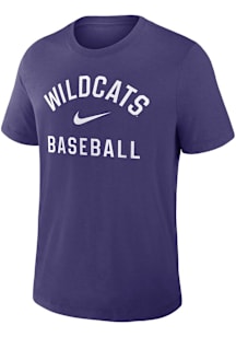 Nike K-State Wildcats Purple Early Work Baseball Short Sleeve T Shirt
