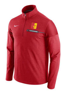 Nike Pitt State Gorillas Mens Red Elite Coaches Long Sleeve 1/4 Zip Pullover