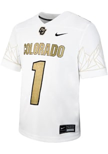 Nike Colorado Buffaloes Youth White Sideline Replica Football Jersey