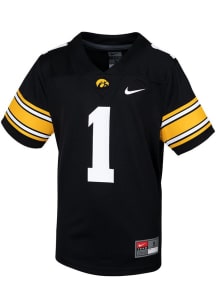 Boys Iowa Hawkeyes Black Nike Sideline Replica Football Jersey Jersey