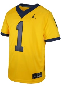 Toddler Michigan Wolverines Gold Nike Sideline Replica Football Jersey Jersey