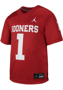 Nike Oklahoma Sooners Youth Cardinal Sideline Replica Football Jersey