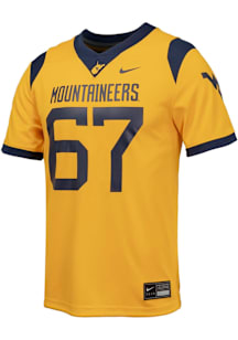 Nike West Virginia Mountaineers Youth Gold Sideline Replica Football Jersey