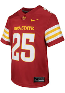 Nike Iowa State Cyclones Youth Cardinal Sideline Replica Football Jersey