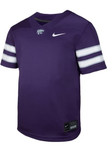 Youth K-State Wildcats Purple Nike Sideline Replica Blank NIL Football Jersey Jersey