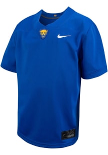 Youth Pitt Panthers Blue Nike Sideline Replica Blank NIL Football Jersey Jersey