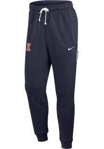 Mens Illinois Fighting Illini Navy Blue Nike 0 Sideline Taper Sweatpants