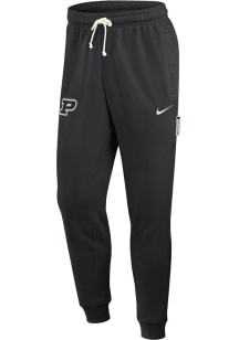 Mens Purdue Boilermakers Black Nike 0 Sideline Taper Sweatpants