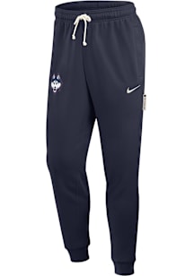 Nike UConn Huskies Mens Navy Blue 0 Sideline Taper Sweatpants