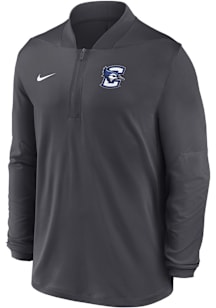Nike Creighton Bluejays Mens Anthracite 0 Sideline Medium Weight Long Sleeve Qtr Zip Pullover