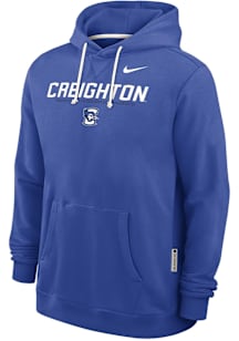 Nike Creighton Bluejays Mens Blue 0 Sideline Pullover Long Sleeve Hoodie
