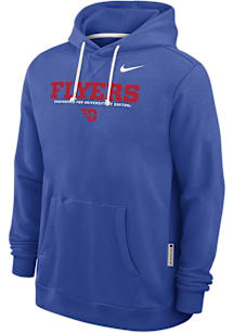 Nike Dayton Flyers Mens Blue 0 Sideline Pullover Long Sleeve Hoodie