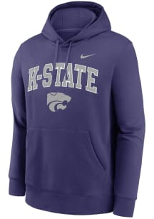 Mens K-State Wildcats Purple Nike 0 Twill Club Hooded Sweatshirt