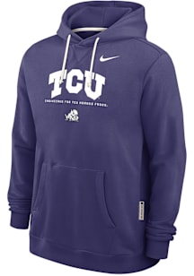 Nike TCU Horned Frogs Mens Purple 0 Sideline Pullover Long Sleeve Hoodie