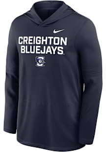 Nike Creighton Bluejays Mens Navy Blue 0 Sideline Lightweight Hood