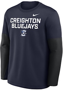 Nike Creighton Bluejays Mens Navy Blue 0 Sideline Coach Hood