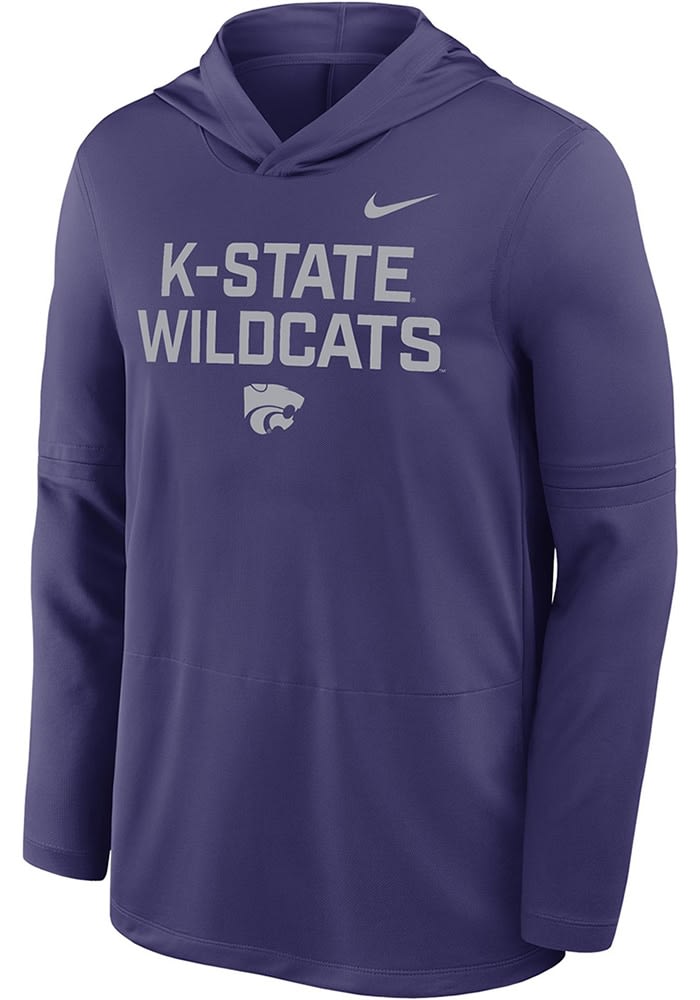 Nike Mens PURPLE K-State Wildcats 0 Sideline Lightweight