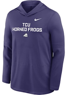 Nike TCU Horned Frogs Mens Purple 0 Sideline Lightweight Hood