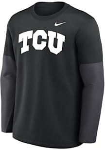 Nike TCU Horned Frogs Mens Black 0 Sideline Coach Hood