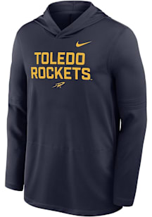 Nike Toledo Rockets Mens Navy Blue 0 Sideline Lightweight Hood
