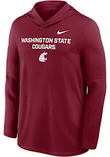 Nike Washington State Cougars Mens Crimson 0 Sideline Lightweight Hood