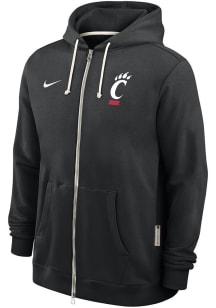 Mens Cincinnati Bearcats Black Nike 0 Sideline Long Sleeve Full Zip Jacket