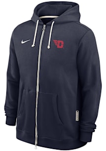 Nike Dayton Flyers Mens Navy Blue 0 Sideline Long Sleeve Full Zip Jacket