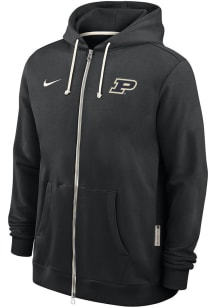 Mens Purdue Boilermakers Black Nike 0 Sideline Long Sleeve Full Zip Jacket