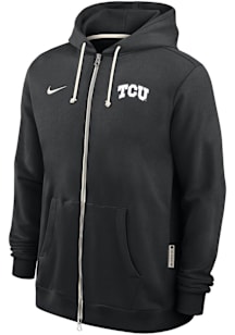 Nike TCU Horned Frogs Mens Black 0 Sideline Long Sleeve Full Zip Jacket