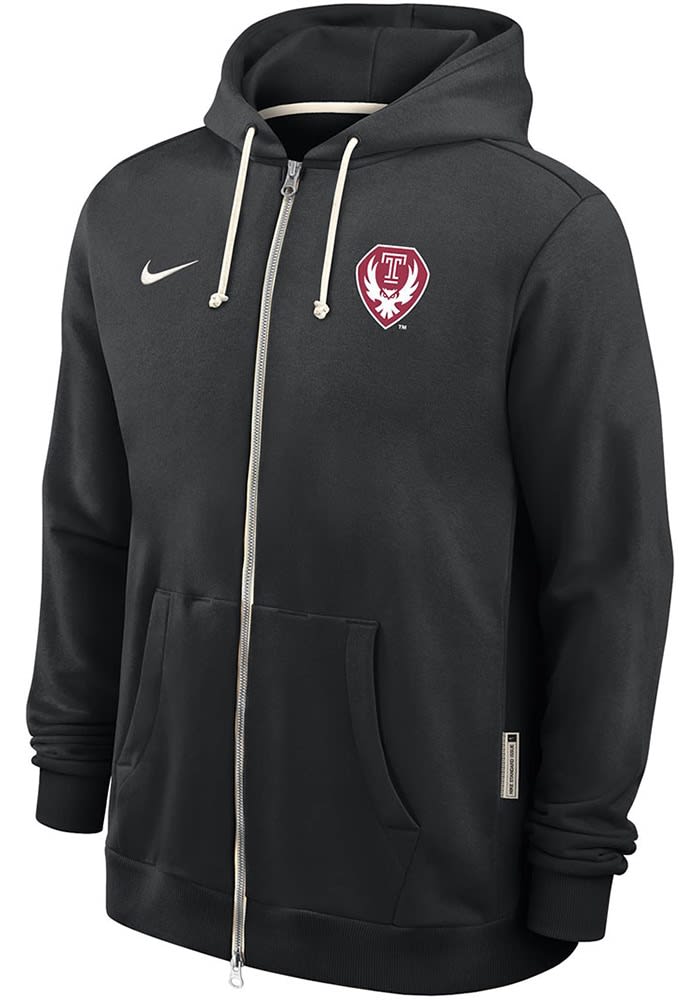 Nike Temple Owls Mens BLACK 0 Sideline Full Zip - 198606322