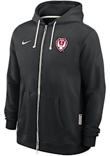 Nike Temple Owls Mens Black 0 Sideline Long Sleeve Full Zip Jacket