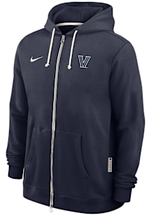 Nike Villanova Wildcats Mens Navy Blue 0 Sideline Long Sleeve Full Zip Jacket