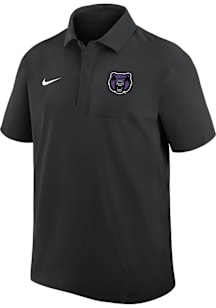 Nike Central Arkansas Bears Mens Black 0 Sideline Woven Short Sleeve Polo
