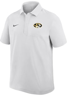 Nike Missouri Tigers Mens White 0 Sideline Woven Short Sleeve Polo