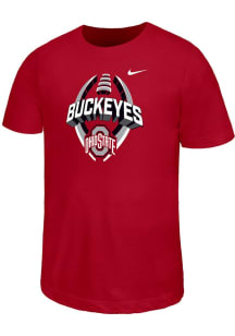 Youth Ohio State Buckeyes Red Nike B Team Football Legend Short Sleeve T-Shirt