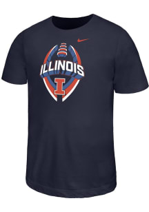 Youth Illinois Fighting Illini Navy Blue Nike B Team Football Legend Short Sleeve T-Shirt